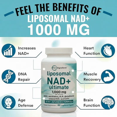 Solara Liposomal NAD+ Ultimate 1,000mg – Advanced Anti-Aging & Energy Formula