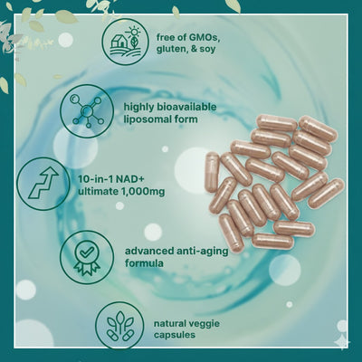 Solara Liposomal NAD+ Ultimate 1,000mg – Advanced Anti-Aging & Energy Formula