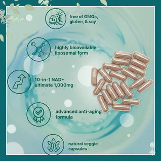 Solara Liposomal NAD+ Ultimate 1,000mg – Advanced Anti-Aging & Energy Formula