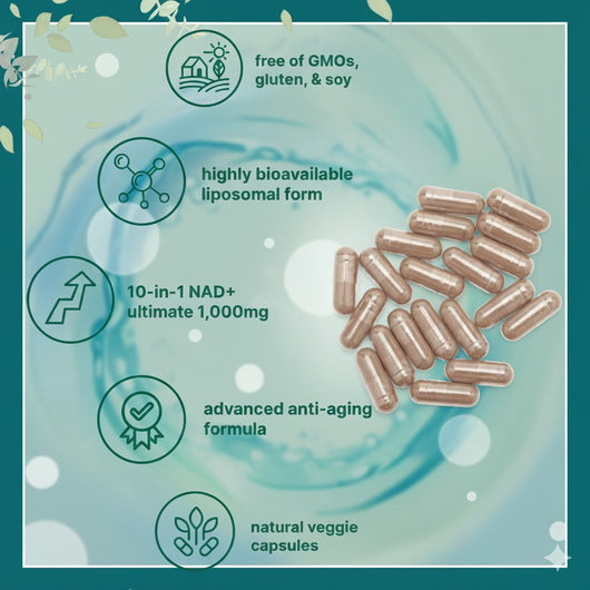 Solara Liposomal NAD+ Ultimate 1,000mg – Advanced Anti-Aging & Energy Formula